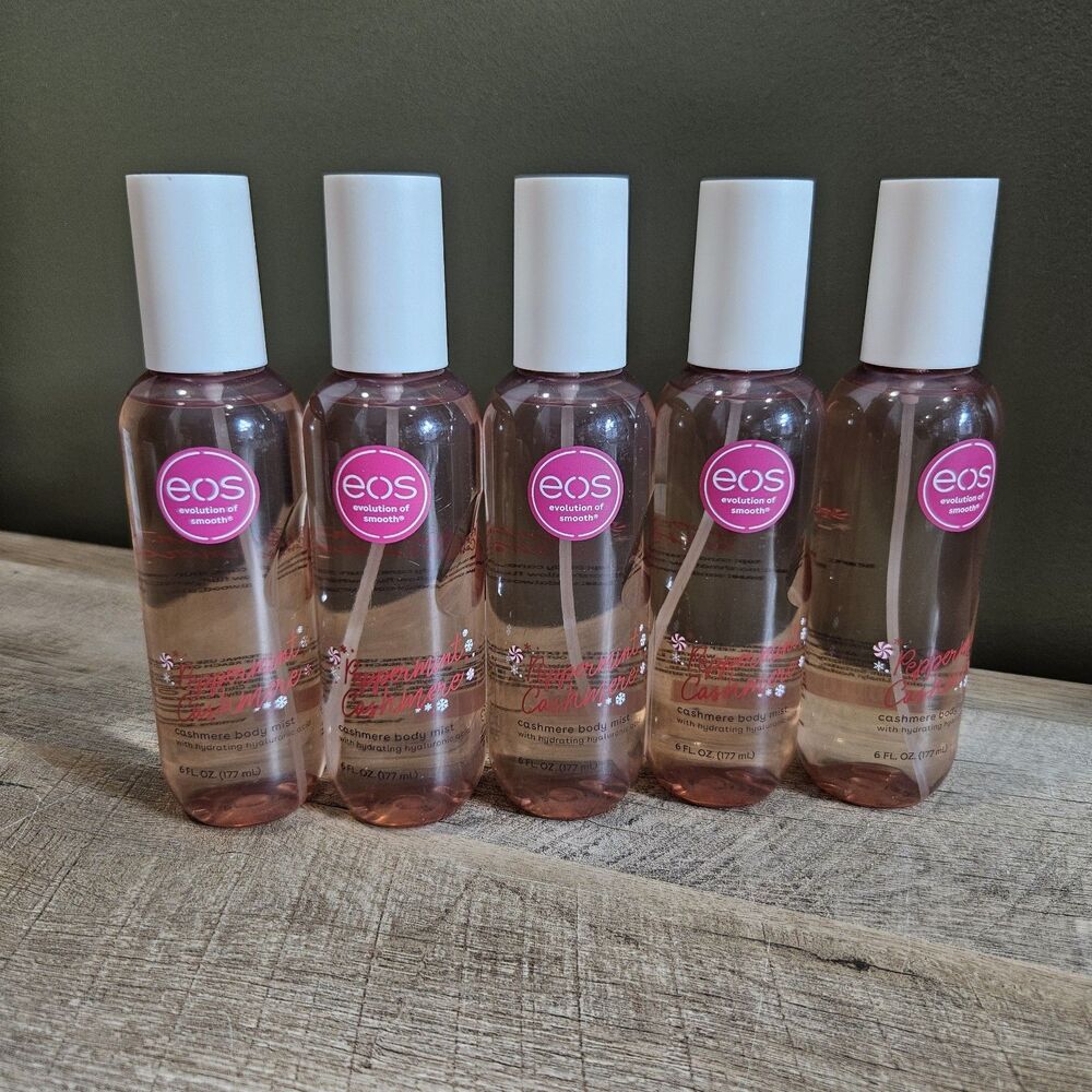 Lot Of 5 EOS 2025 Peppermint Cashmere Body Mist 6 Fl oz Brand New Set of Five